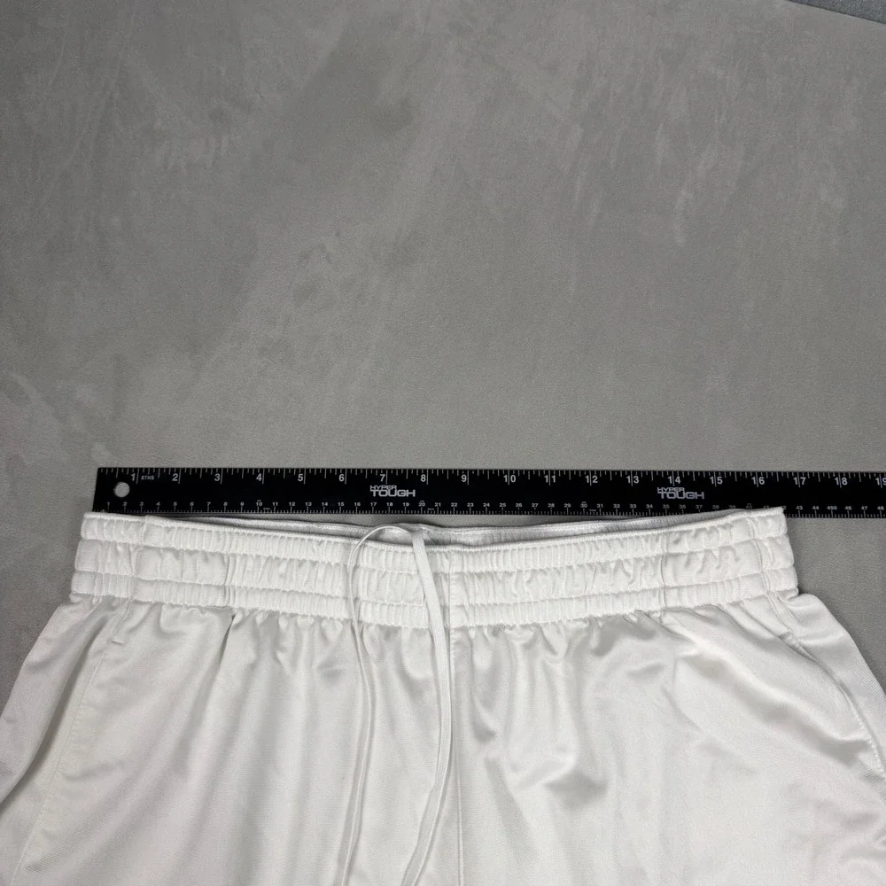 Y2K Mens Adidas Vintage Track Pants White Green Baggy XL
